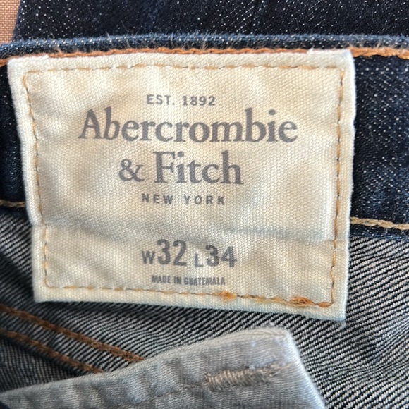 Abercrombie & Fitch men jeans size w32 l 34 like new! - Picture 2 of 4